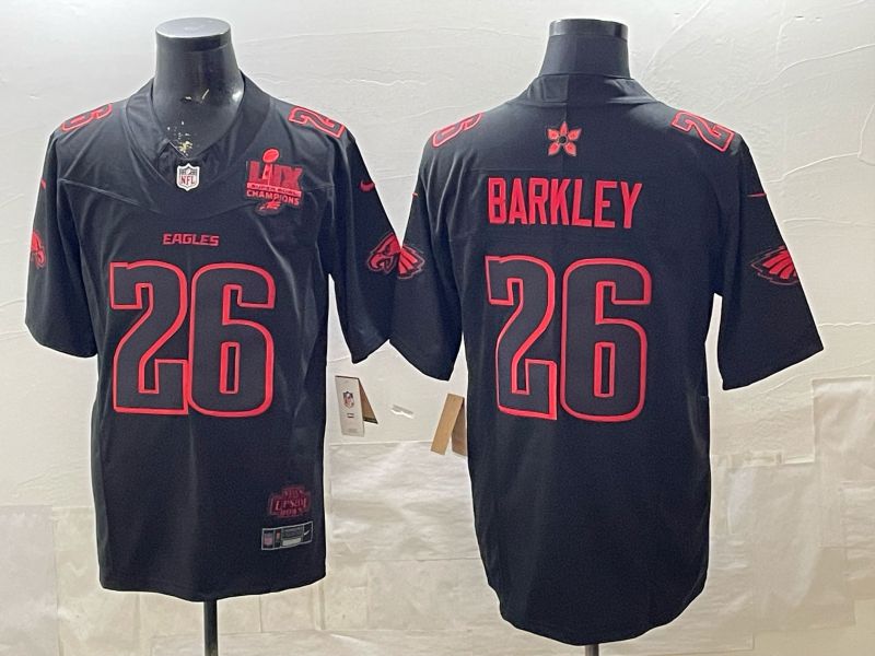 Men 2026 Philadelphia Eagles #26 Barkley Black 4th generations Nike Limited NFL Jersey 03->philadelphia eagles->NFL Jersey